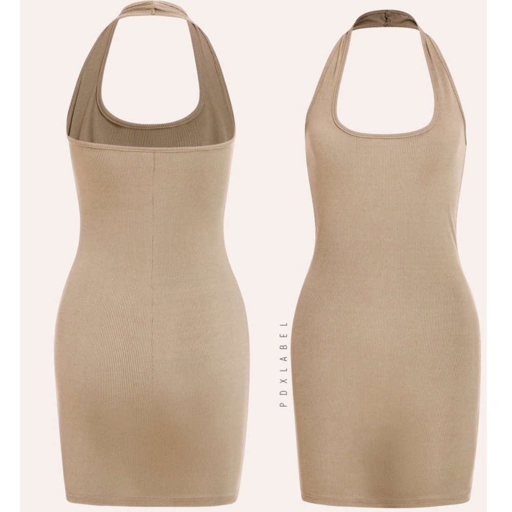 PDX Basic Halter Body Con Dress